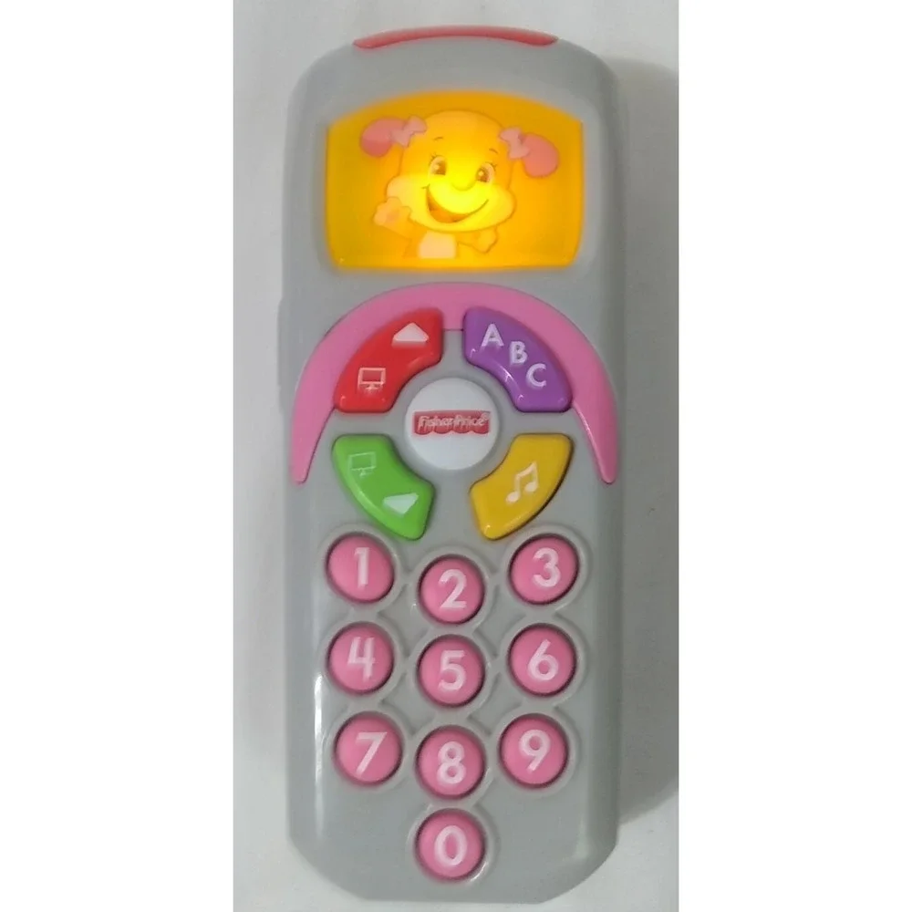TV Remote Control Puppy Dog  Fisher Price Lights Up Talks Sings Toy‎ Baby READ - Picture 4 of 8